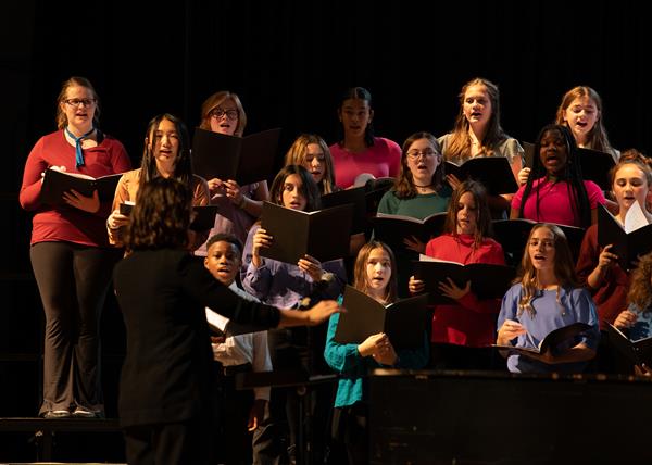 2023 All County Chorus Students Performing